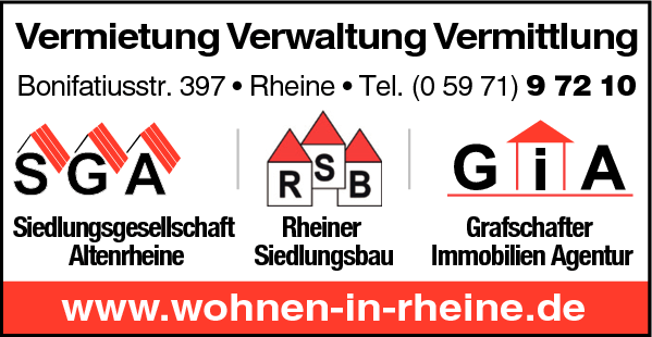 Anzeige Rheiner Siedlungsbau GmbH