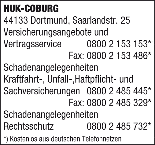 Kundenbild groß 1 HUK-COBURG Angebot & Vertrag Versicherungsangebote und Vertragsservice