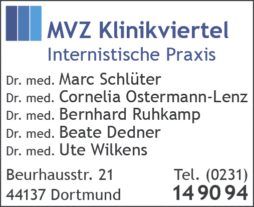 Kundenbild groß 2 Schlüter, Ostermann-Lenz, Ruhkamp, Gargarkina, Wilkens - internistische Praxis Dres. med.MVZ Klinikviertel