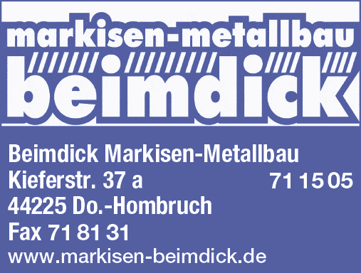 Kundenbild groß 1 markisen-metallbau beimdick, Stephan-Jörg Beimdick e.K.