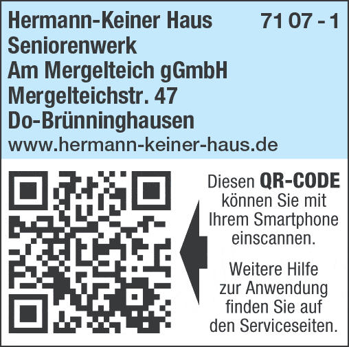 Kundenbild groß 1 Hermann-Keiner Haus Seniorenwerk Am Mergelteich gGmbH