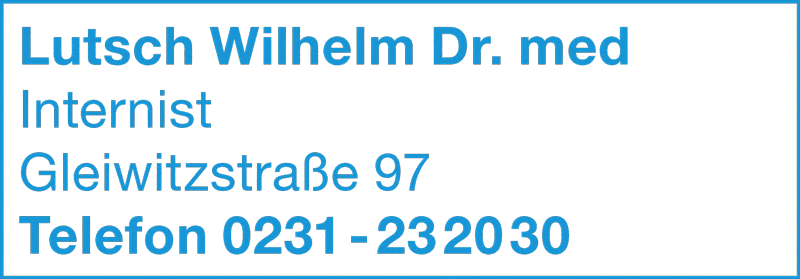 Kundenbild groß 1 Lutsch Wilhelm Dr.med. Arzt für Inn. Med.