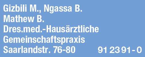 Kundenbild groß 2 Gizbili M. Dr. med. , Ngassa B. u. Mathew B. Dr.med. Innere Medizin