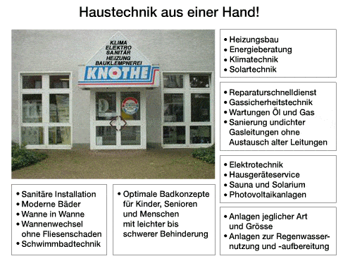 Kundenbild groß 1 Knothe Sanitär, Heizung und Elektro GmbH