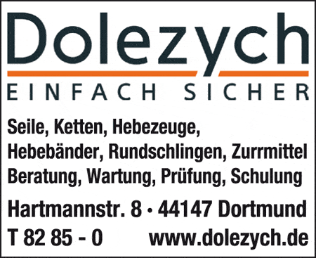 Kundenbild groß 9 Dolezych GmbH & Co. KG Westdeutscher Drahtseil-Verkauf