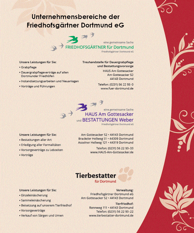 Kundenbild klein 3 Friedhofsgärtner Dortmund eG