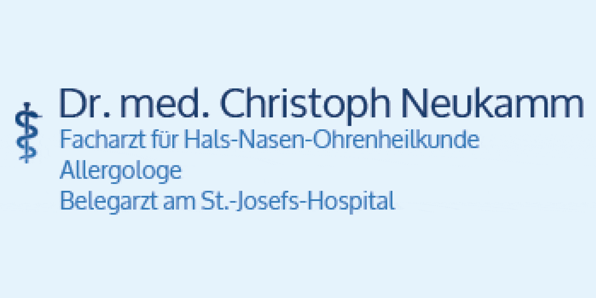 Kundenlogo von Neukamm Christoph Dr.med. Hals- Nasen- Ohrenarzt