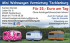 Kundenbild groß 1 Mini Wohnwagen Vermietung Tecklenburg