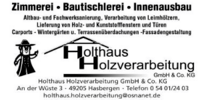 Kundenlogo Holthaus Holzverarbeitungs GmbH & Co. KG