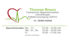 Kundenlogo von Braun Thomas Facharzt für Allgemeinmedizin