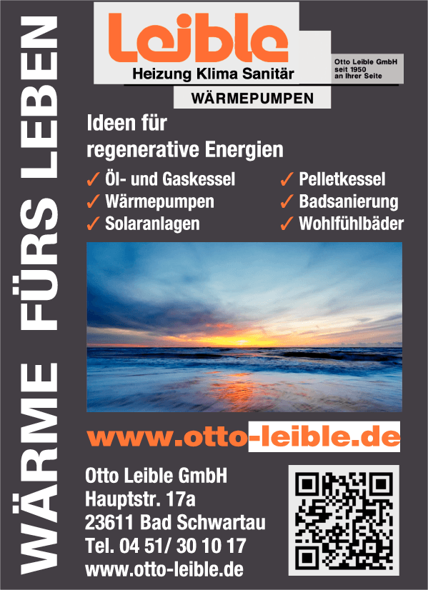 Anzeige Otto Leible GmbH - Heizung, Klima, Sanitär