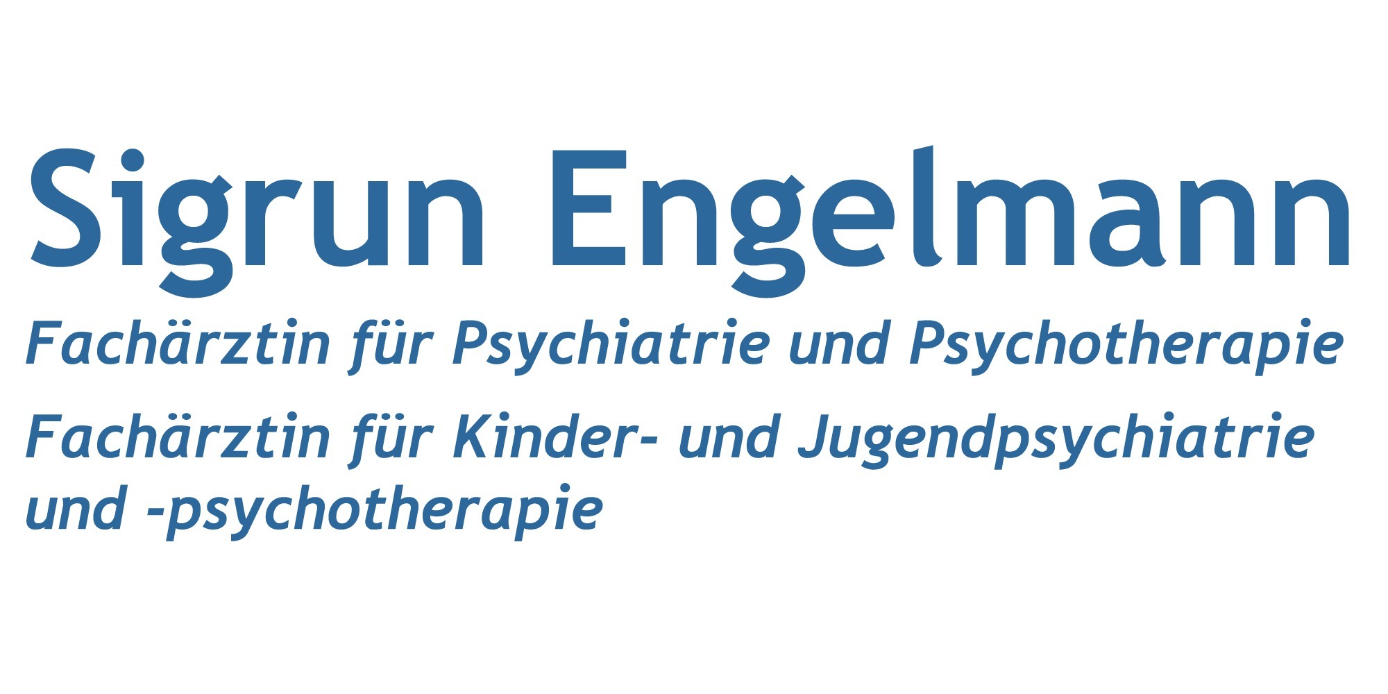 Kundenlogo von Engelmann Sigrun Fachärztin für Kinder- u. Jugendpsychiatrie und - psychotherapie