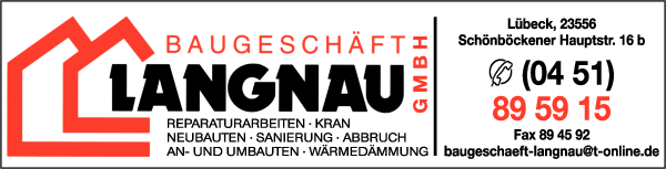 Anzeige Baugeschäft Langnau GmbH