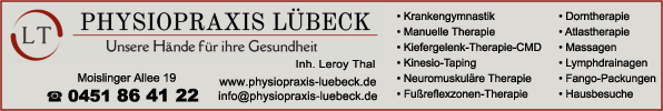 Anzeige Physiopraxis Lübeck, Inh. L.Thal