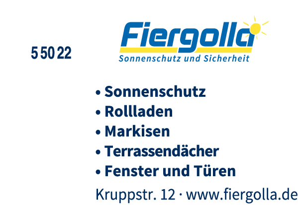Anzeige Fiergolla GmbH