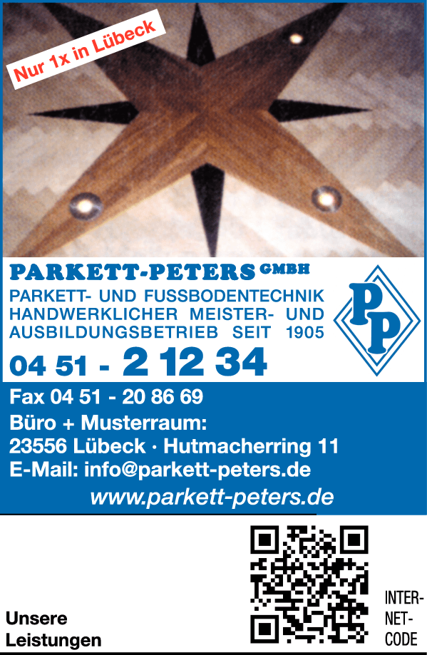 Anzeige Parkett-Peters GmbH