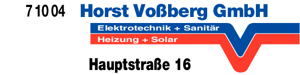 Anzeige Horst Voßberg GmbH Elektrotechnik