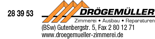 Anzeige Zimmerei Drögemüller