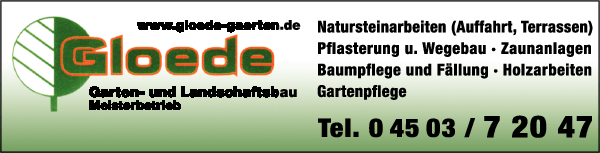 Anzeige Gloede Stephan Garten- und Landschaftsbau