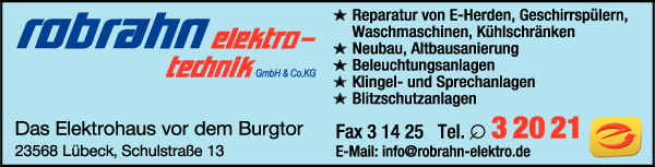 Anzeige Robrahn Elektrotechnik GmbH & Co. KG