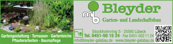 Anzeige Bleyder Garten- u. Landschaftsbau