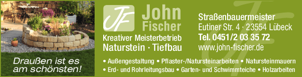 Anzeige Fischer John Garten- und Landschaftsbau