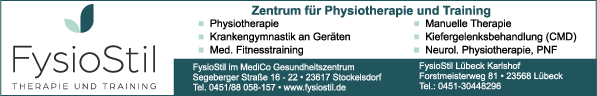 Anzeige FysioStil Physiotherapie