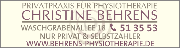 Anzeige Privatpraxis für Physiotherapie Christine Behrens