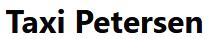 Kundenlogo von TAXI Petersen