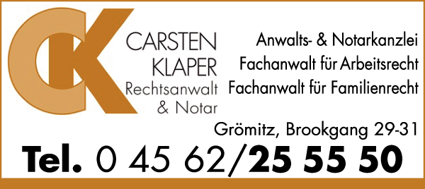 Anzeige Klaper Carsten D. Rechtsanwalt und Notar