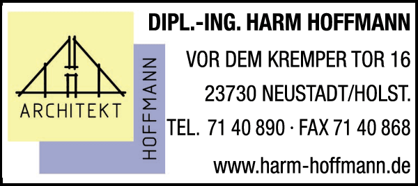 Anzeige Hoffmann Harm Dipl.-Ing. Architekturbüro