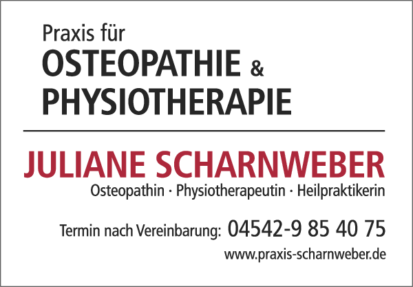 Anzeige Osteopathie & Physiotherapie Juliane Scharnweber