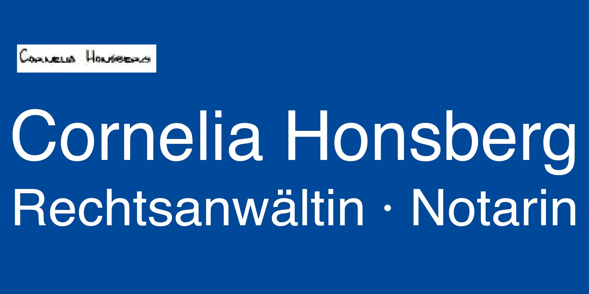 Kundenlogo von Cornelia Honsberg