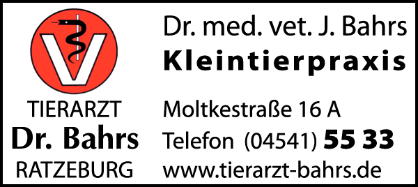 Anzeige Bahrs Joachim Dr.med.vet. Kleintierpraxis