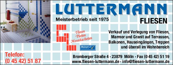 Anzeige Luttermann Fliesen KG
