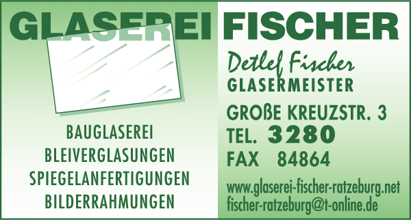 Anzeige Fischer Detlef Glaserei