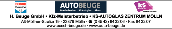 Anzeige Hans Beuge GmbH Autoreparaturen