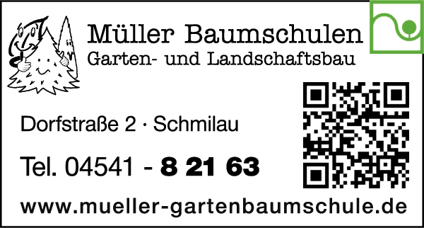 Anzeige Müller Baumschulen Garten- und Landschaftsbau