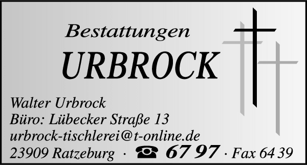 Anzeige Bestattungen Urbrock Bestattungen