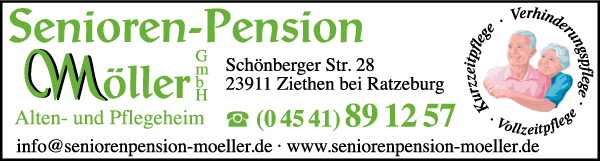 Anzeige Senioren-Pension Möller GmbH