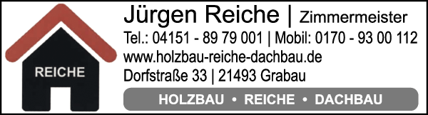 Anzeige HOLZBAU-REICHE-DACHBAU, Inh. Jürgen Reiche Zimmerei