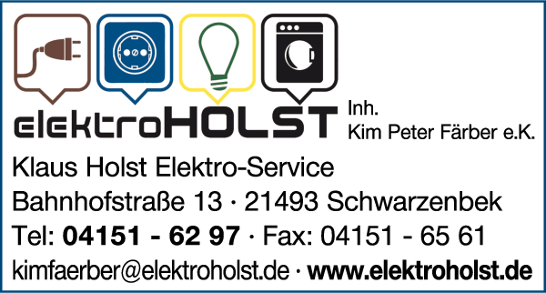 Anzeige Klaus Holst Elektro-Service Inh.Kim Peter Färber e.K.