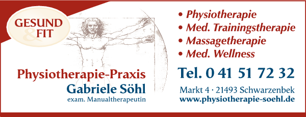 Anzeige Physiotherapie-Praxis Gabriele Söhl Krankengymnastin