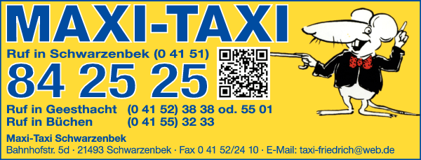 Anzeige Maxi-Taxi Schwarzenbek