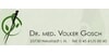 Kundenlogo von Dr. med. Volker Gosch
