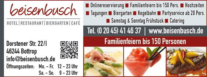 Anzeige Beisenbusch Hotel & Restaurant