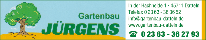 Anzeige Gartenbau Jürgens