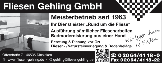 Anzeige Gehling