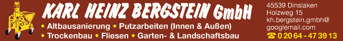 Anzeige Karl-Heinz Bergstein GmbH