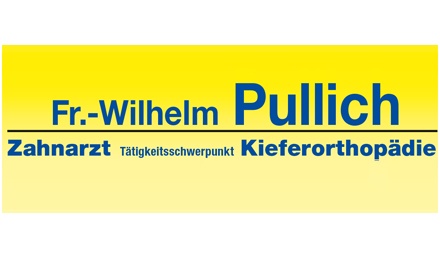 Kundenlogo von Pullich Fr.-Wilhelm Zahnarzt & Tätigkeitsschwerpunkt Kieferorthopädie